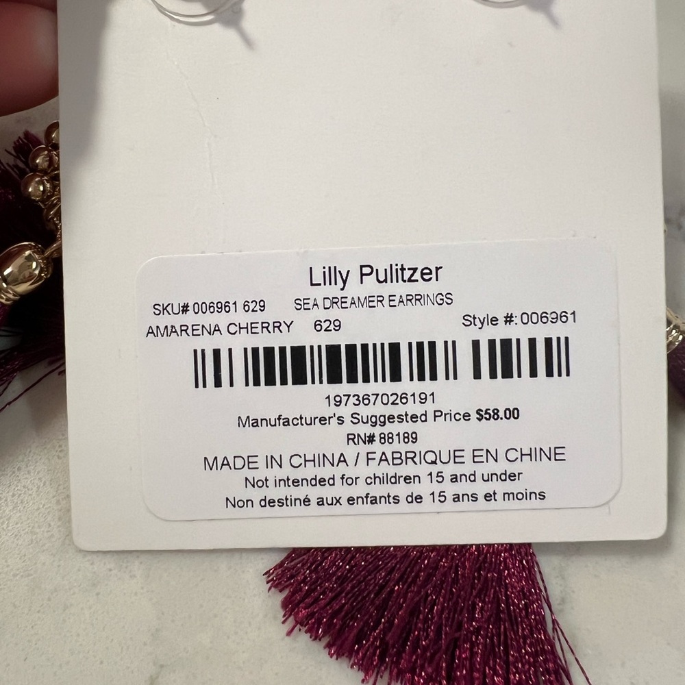 NWT Lilly Pulitzer Sea Dreamer Earrings - Picture 2 of 4